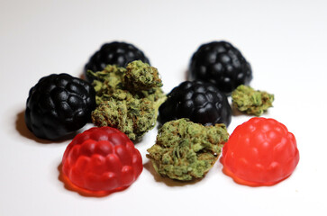 Berry Candy and Cannabis Buds