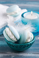 Spa composition with bath bombs