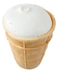 Ice cream on a stick isolated