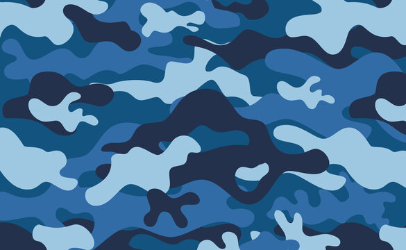 Military Camouflage Texture Khaki Print Background - Vector