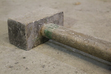 working hammer close-up