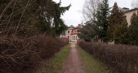 Abandoned palace with a piano in Bratoszewice, Poland 