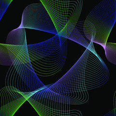 seamless pattern with neon lines
