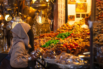 a woman in the ancient souk