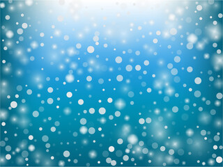 Winter Holidays Falling Snow Vector Background.