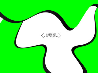 Abstract geometric wavy pattern green gradient with flowing motion design background