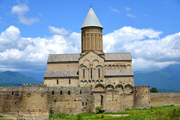 Alaverdi Monastery is a Georgian Orthodox monastery in the Cachezia region of eastern Georgia. Parts of the ancient monastery date back to the 6th century. The current cathedral dates back to the 11th