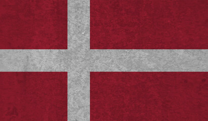 Grunge Denmark flag. Denmark flag with waving grunge texture.