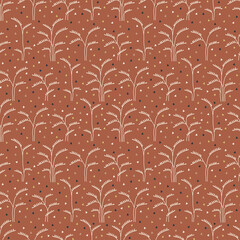 Fototapeta premium Vintage Seamless Flowers Art Pattern