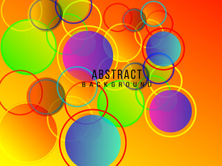Abstract geometric circular elegant bright pattern design background