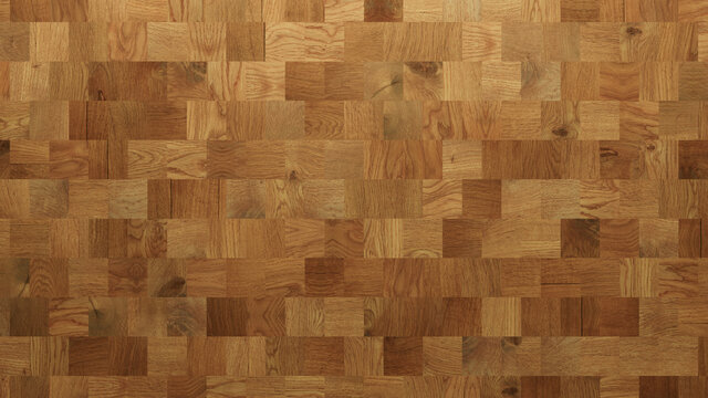 Wood Texture background. Parquet Wallpaper with a Light and Dark Timber Square tile pattern.