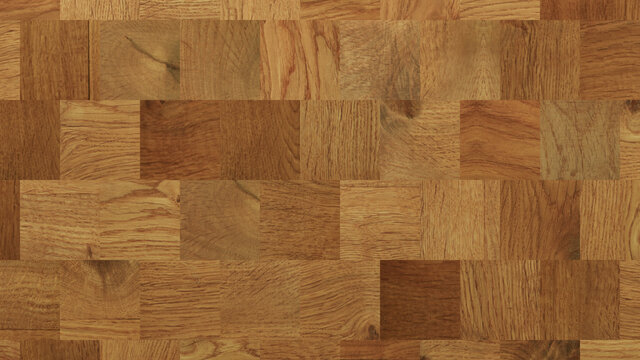 Wood Texture background. Parquet Wallpaper with a Light and Dark Timber Square tile pattern.