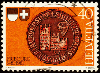 City seal of Freiburg, Switzerland