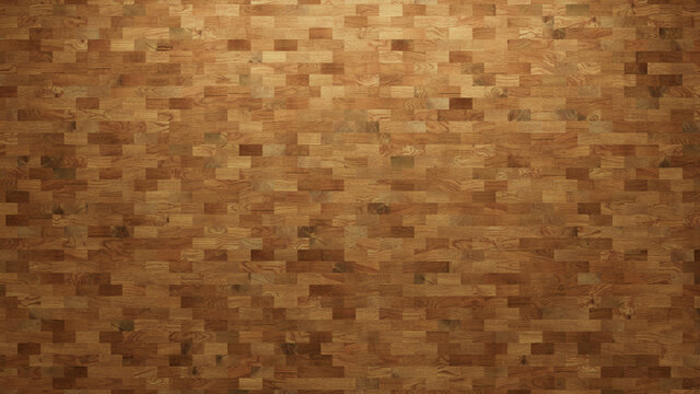 Wood Texture background. Parquet Wallpaper with a Light and Dark Timber Rectangle tile pattern.