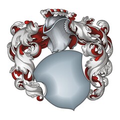 Coat of Arms Knight emblem vector #1031