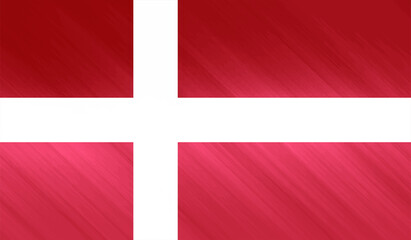 Obraz premium Grunge Denmark flag. Denmark flag with waving grunge texture.