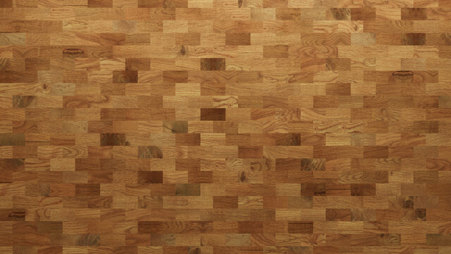Wood Texture background. Parquet Wallpaper with a Light and Dark Timber Rectangle tile pattern.