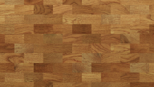 Wood Texture background. Parquet Wallpaper with a Light and Dark Timber Rectangle tile pattern.