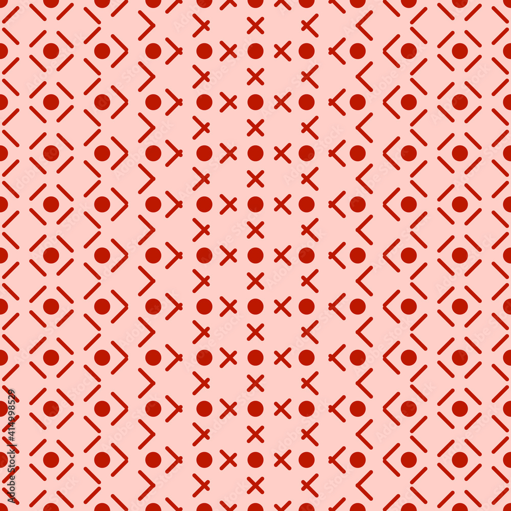 Poster Abstract red shapes. Vector pattern shapes.