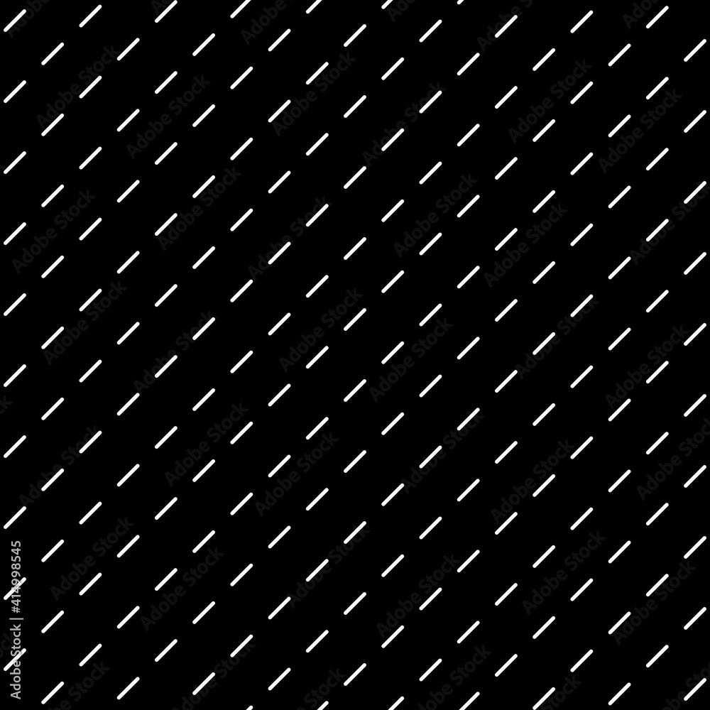 Poster diagonal dotted lines. black background white lines.