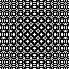 Circles and dots. Vector circles black background.