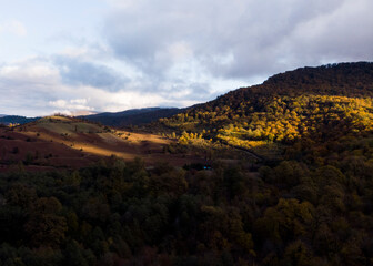 Obraz premium sunset in the mountains