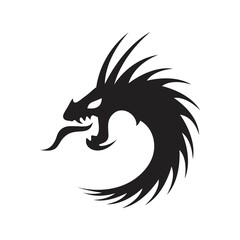 vector icon of a dragon