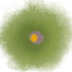 Fondo decorativo con una flor abstracta en tonos verdes