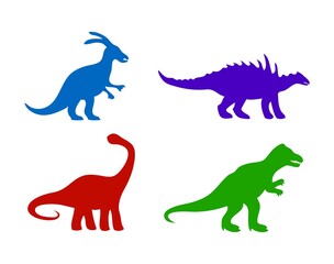 vector colorful dinosaur cartoon