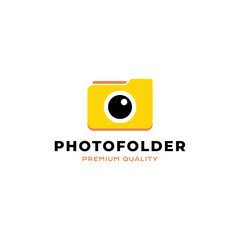 Photo Folder logo vector icon illustration simple style