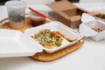 Assortment of Takeout Meals