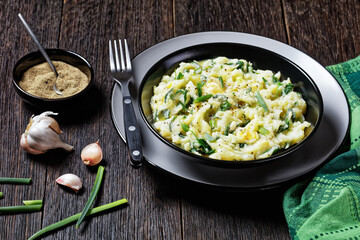 Mashed potato and kale - irish side dish colcannon