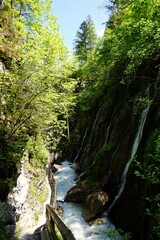 Rough river in the Alps of Berchtesgaden