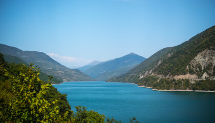 Beautifull mountain lake in Georgia 