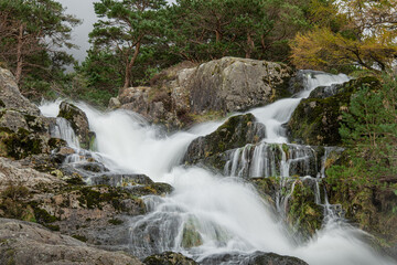 Waterfall after rain on River Ogwen