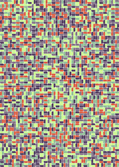 Fototapeta premium Abstract Geometric Pattern generative computational art illustration