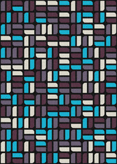 Abstract Geometric Pattern generative computational art illustration