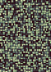 Abstract Geometric Pattern generative computational art illustration