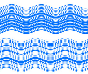 Elements design. Abstract blue wavy stripes overlaying on white background for page brochure, poster. Creative art lines picture. Vector illustration eps 10 Freshness natural theme, Fresh Water