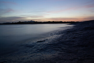 Fototapeta na wymiar Sunset in the orinoco river