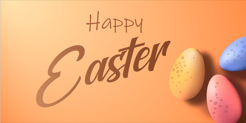 Easter egg, happy easter. Vector illustration fixed