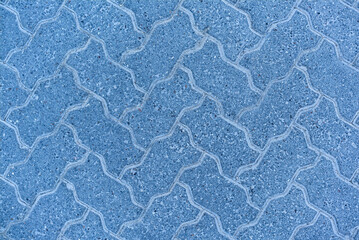 Footway street pavement background with colorful combined paving