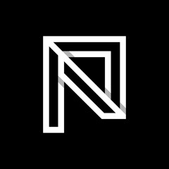 Letter NP Minimalist Logo Design