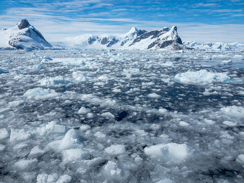 Ice choked waters surrounding the Yalour Islands