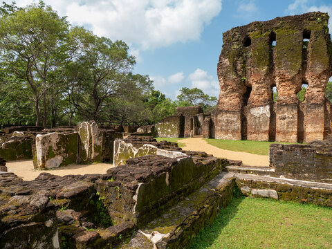 The seven storeyed Palace named Vijayotpaya, Polonnaruwa, Sri Lanka