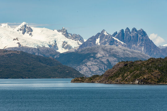 Amalia Fjord and Skua Glacier, Chilean Fjords, Chile