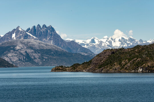 Amalia Fjord and Skua Glacier, Chilean Fjords, Chile