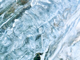 Obraz na płótnie Canvas frozen ice icicle winter cold tap background backdrop with copy space