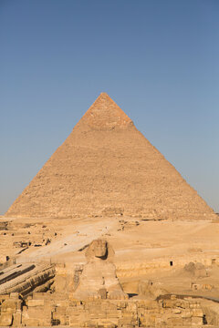 Pyramid of Chephren (Khafre), Great Pyramids of Giza, Giza, Egypt