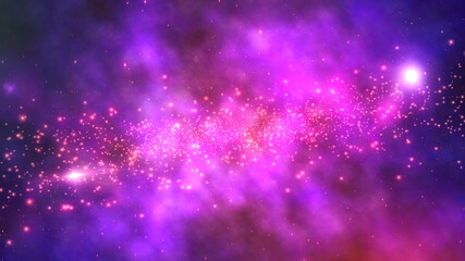 Obraz na płótnie Canvas Space Universe With Stars And Galaxies